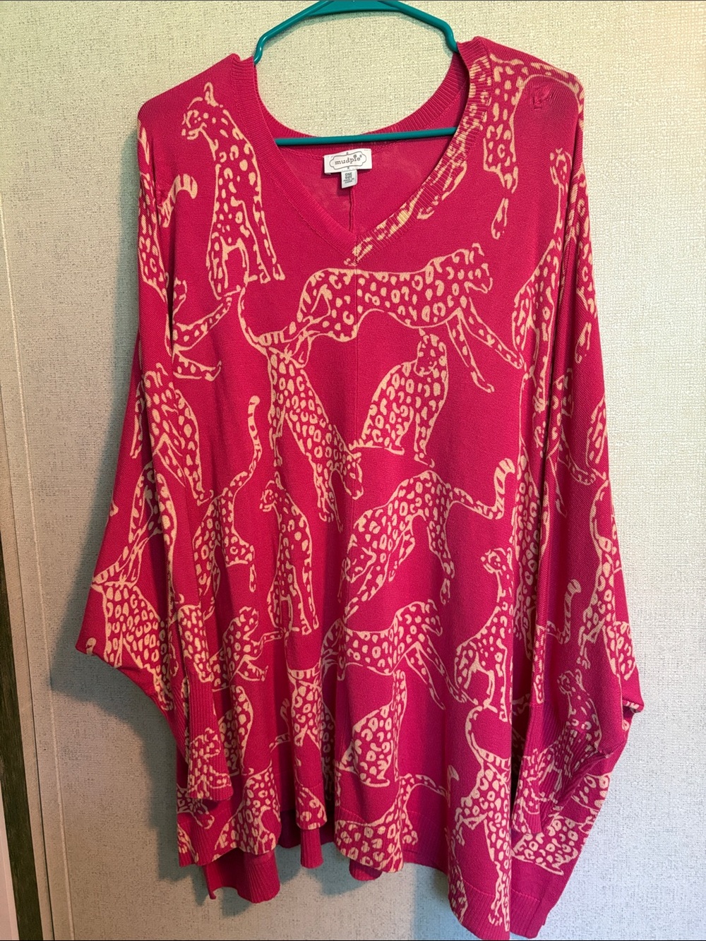 Mud Pie Pink Leopard Print Tunic